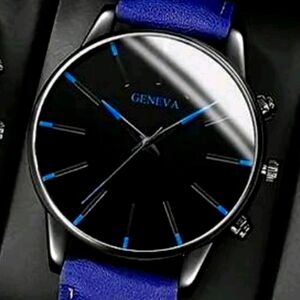 Men's Quartz Watch Suit: Classic Faux Leather Strap, Round Dial, Durability